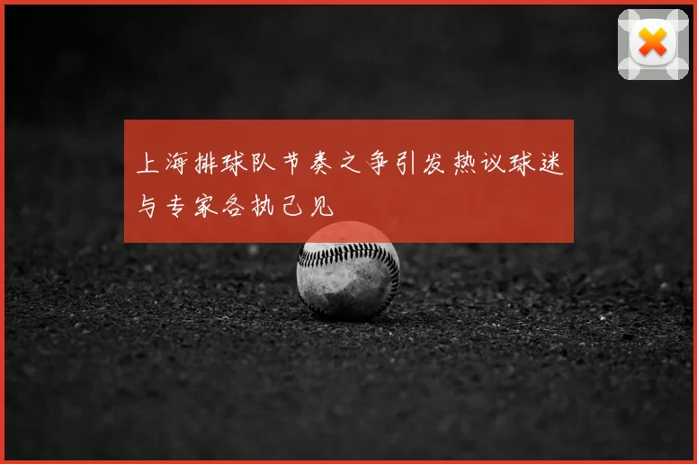 上海排球队节奏之争引发热议球迷与专家各执己见