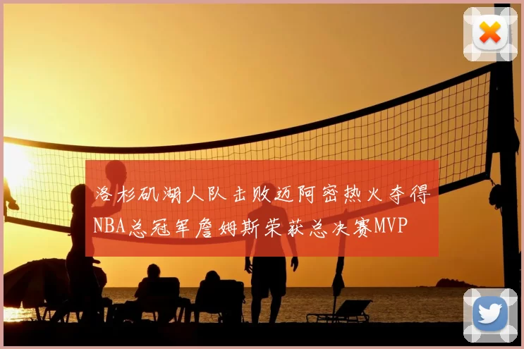 洛杉矶湖人队击败迈阿密热火夺得NBA总冠军詹姆斯荣获总决赛MVP